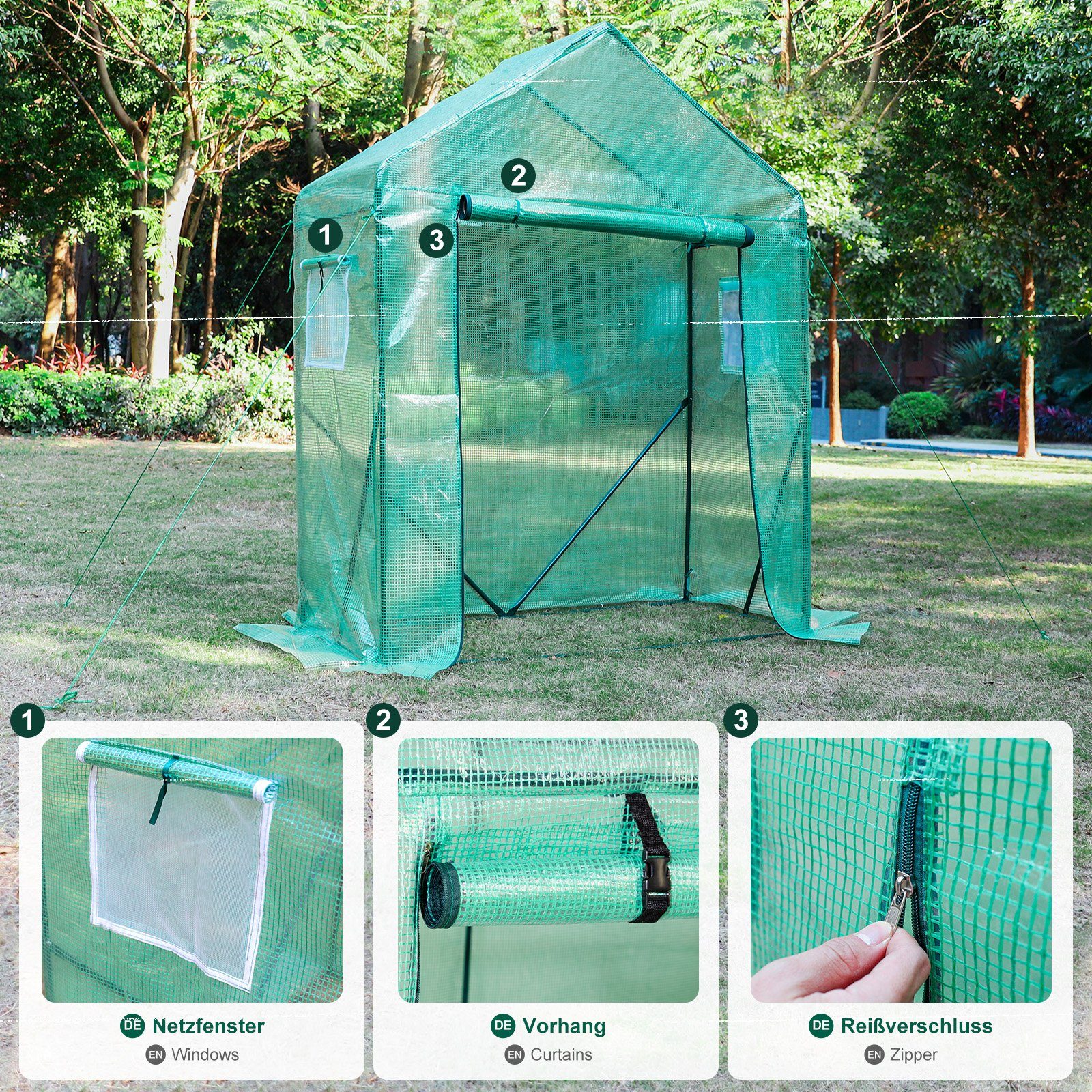 Yorbay Foliengewächshaus Foliengewächs...