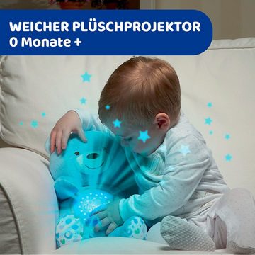 Chicco Kuscheltier First Dreams Baby Bär, Hellblau, mit Lichtprojektion und Soundfunktion