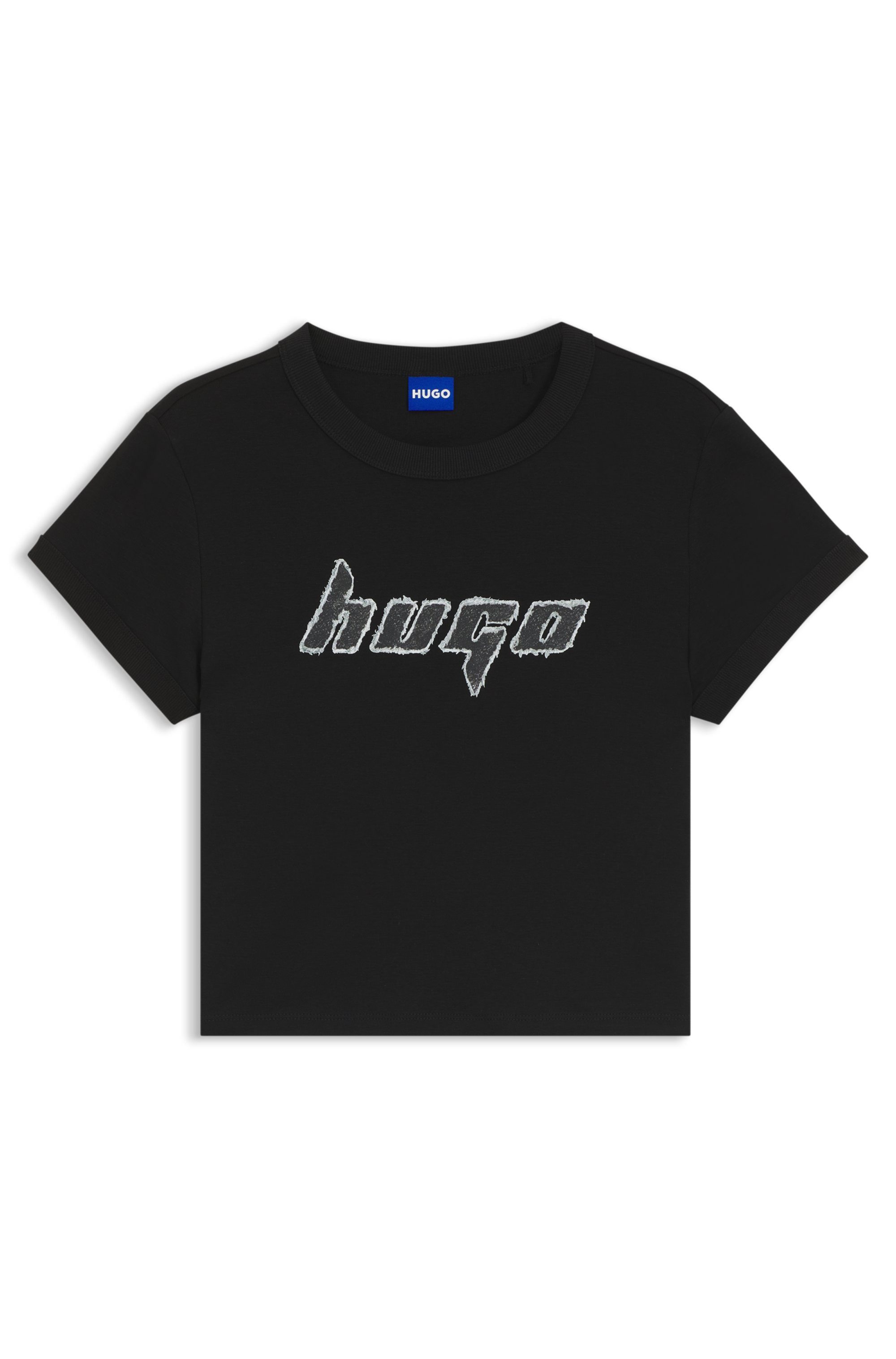 HUGO T-Shirt Dalia mit Grafik-Artwork – Bild 4 von 5