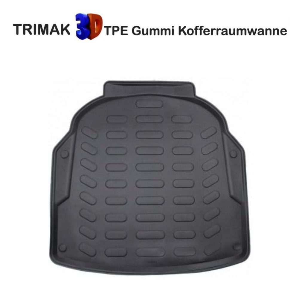 Trimak Passform-Fußmatten Oder Kofferraumwanne Oder Set für Mercedes E Klasse, Mercedes E Klasse W212 Limousune 2009-2016 Kofferraummatte TPE