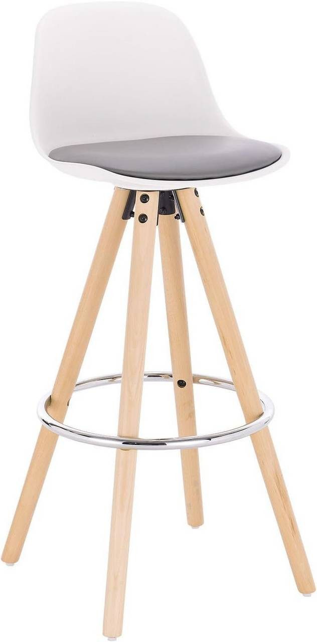 Woltu Barhocker (1 St), Barstuhl aus Kunststoff, Design Stuhl Holzgestell günstig online kaufen