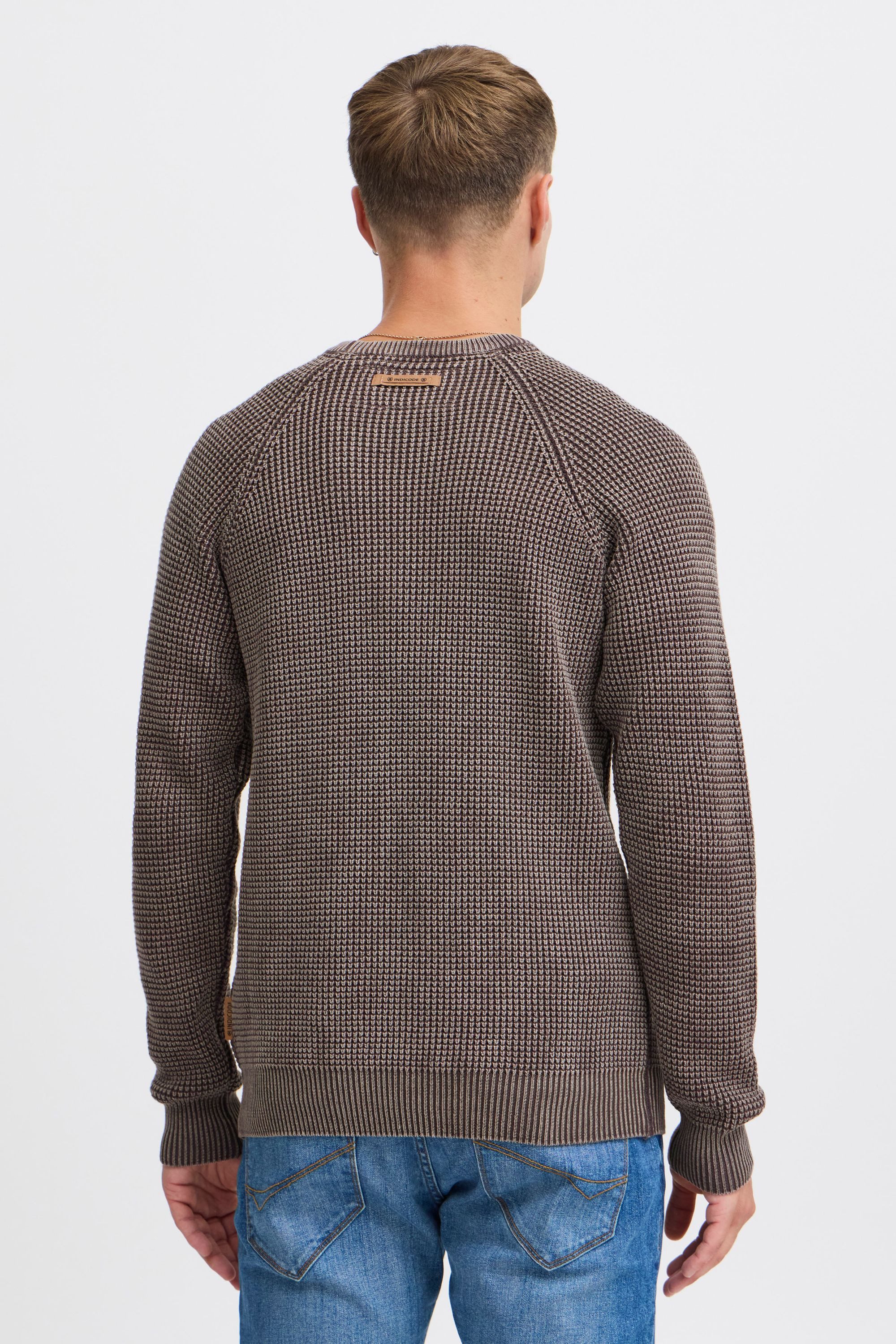 Indicode Strickpullover IDRockford Strickpulli in Waffelstrick-Optik günstig online kaufen