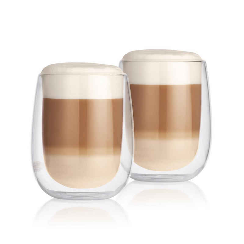 GOURMETmaxx Latte-Macchiato-Glas Latte Macchiato Thermogläser - 2er-Set - 350ml