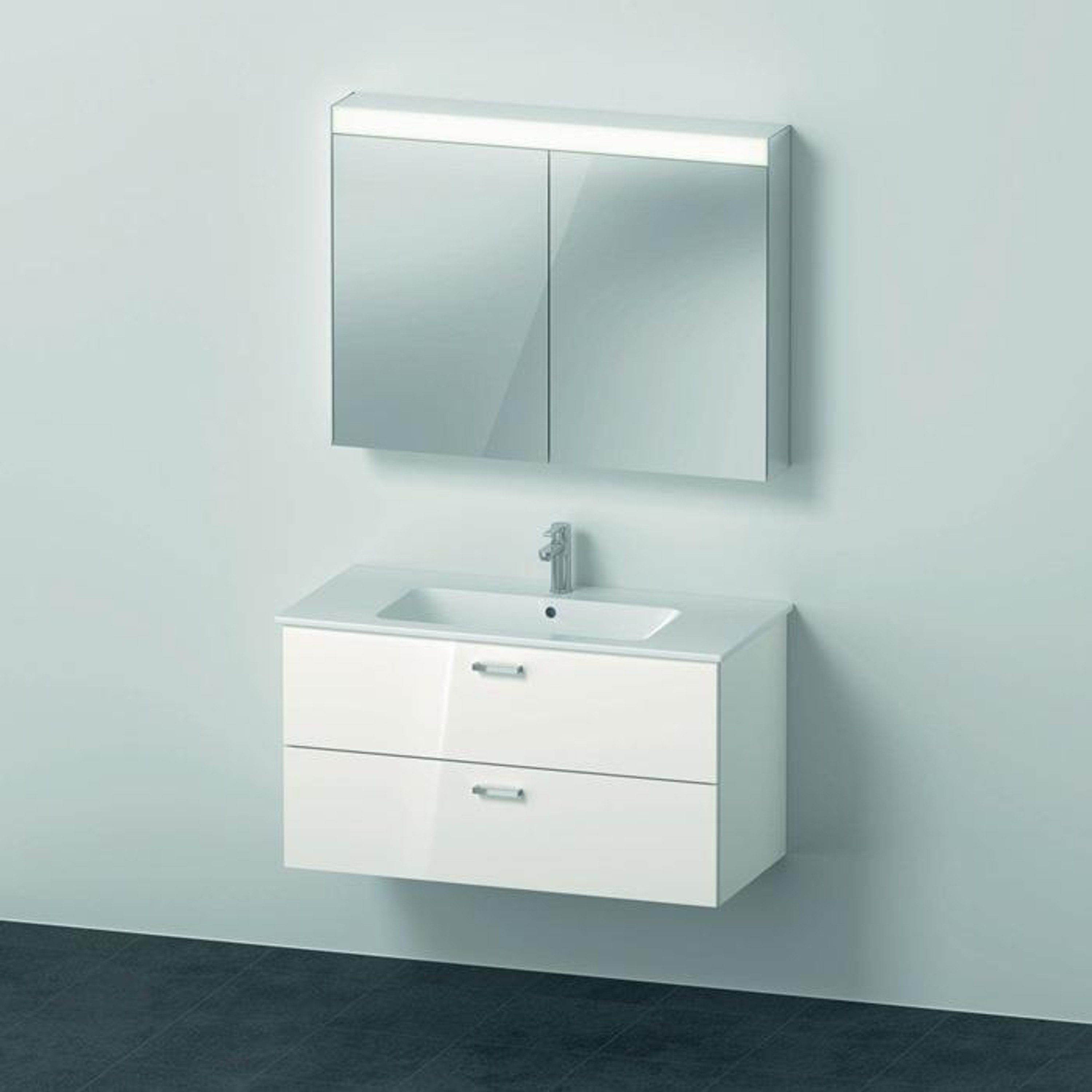 Duravit Einbauwaschbecken Duravit Badmöbel-Set XBASE 1030mm m Spie