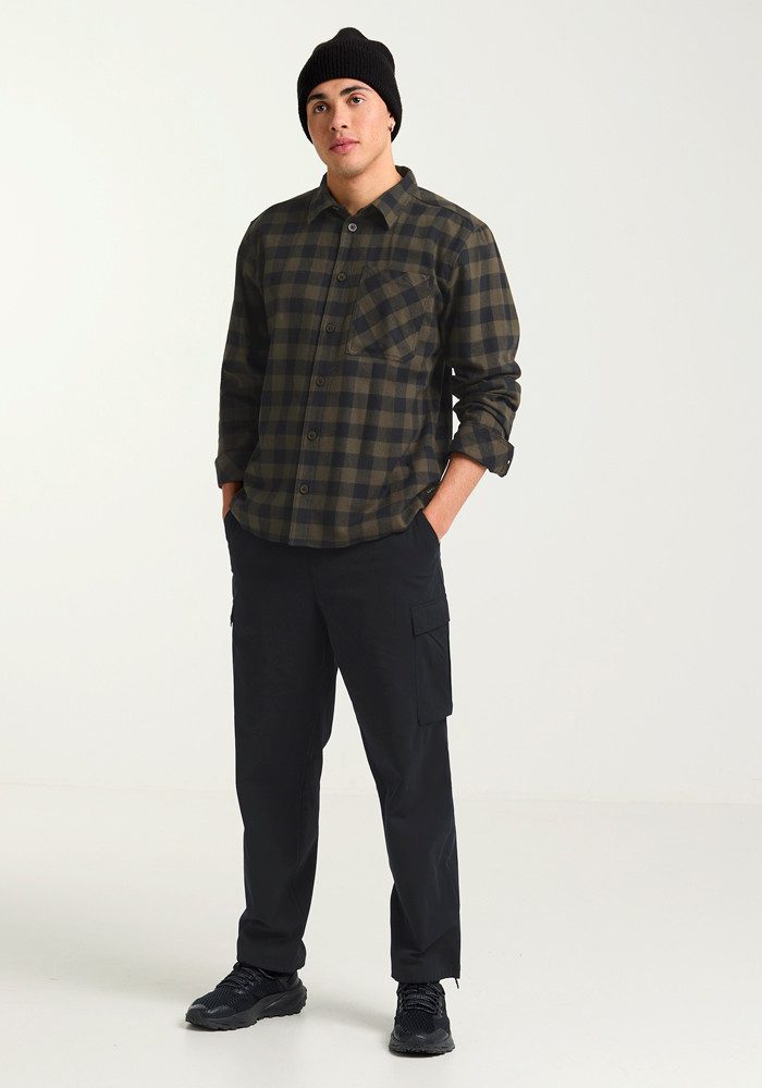 Jack Wolfskin Flanellhemd LITE FLANNEL SHIRT M Flanellhemd, weich, atmungsaktiv