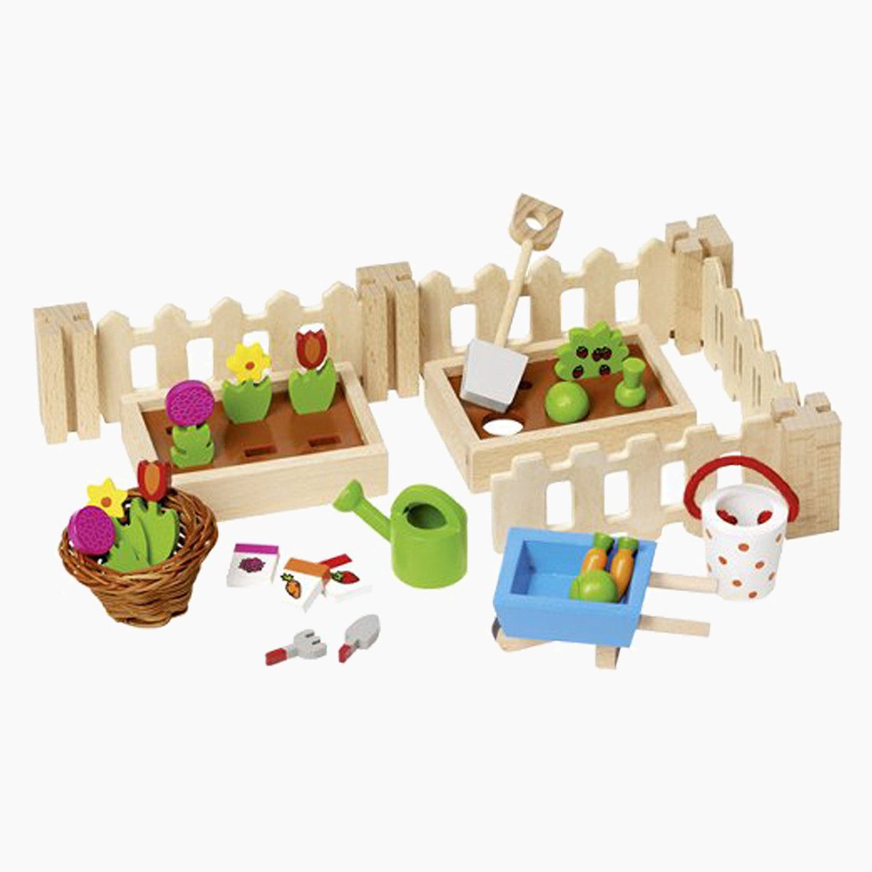 goki Puppenhausmöbel Accessoires Mein kleiner Garten (packung, 32tlg., Accessoires-Set), perfekt zu allen Puppenhäusern – Bild 3 von 4