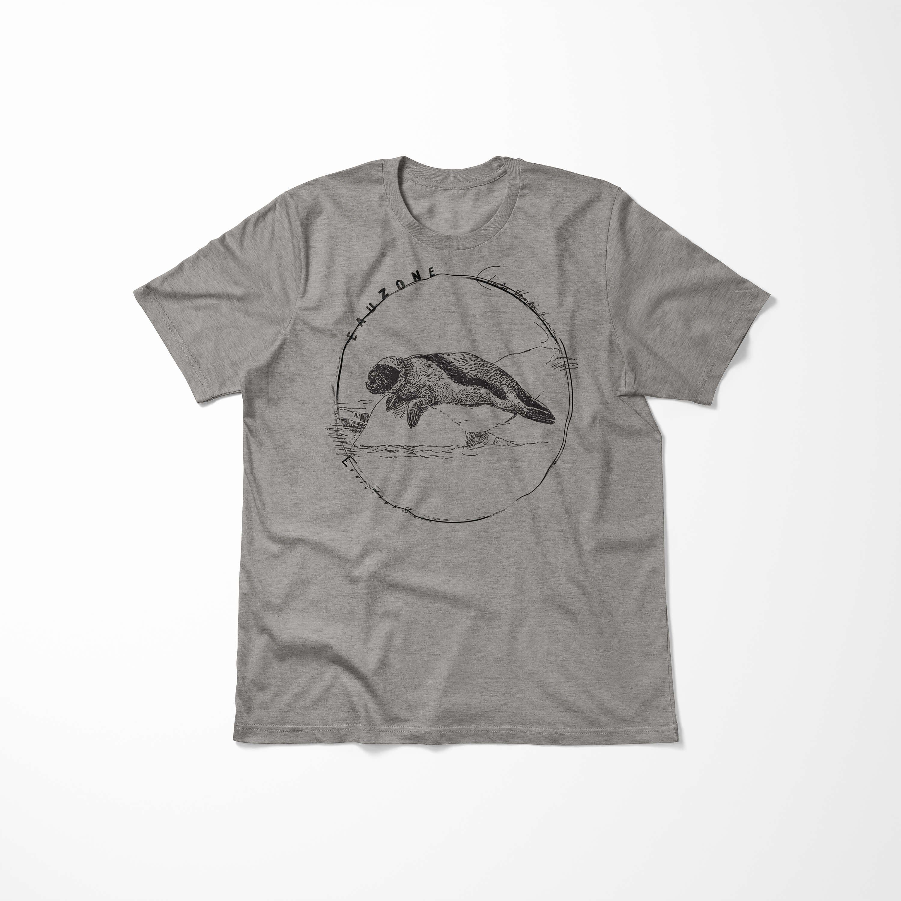 T-Shirt Robbe Art Sinus Ash T-Shirt Herren Evolution