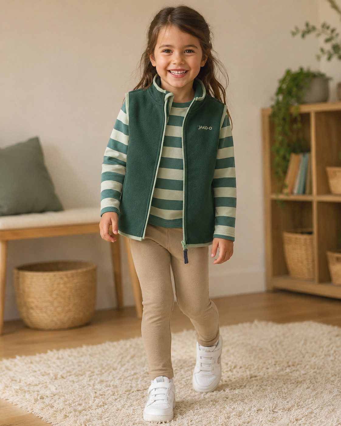 JAKO-O Fleecejacke JAKO-O Weste Baumwollfleece Kinder Baby – Bild 5 von 5