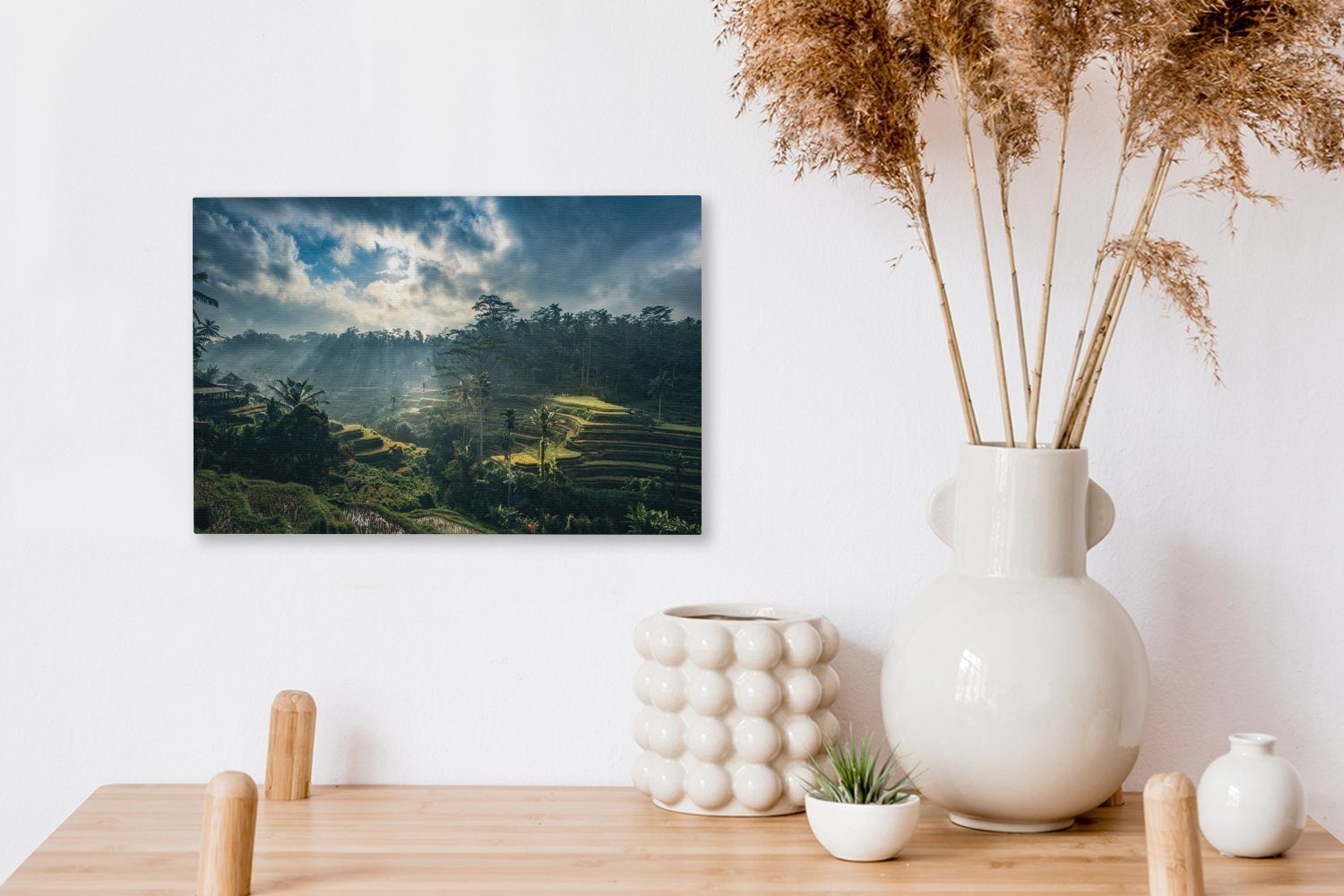 OneMillionCanvasses® Aufhängefertig, Leinwandbilder, 30x20 St), Wandbild (1 Leinwandbild in Landschaft Indonesien, Wanddeko, cm