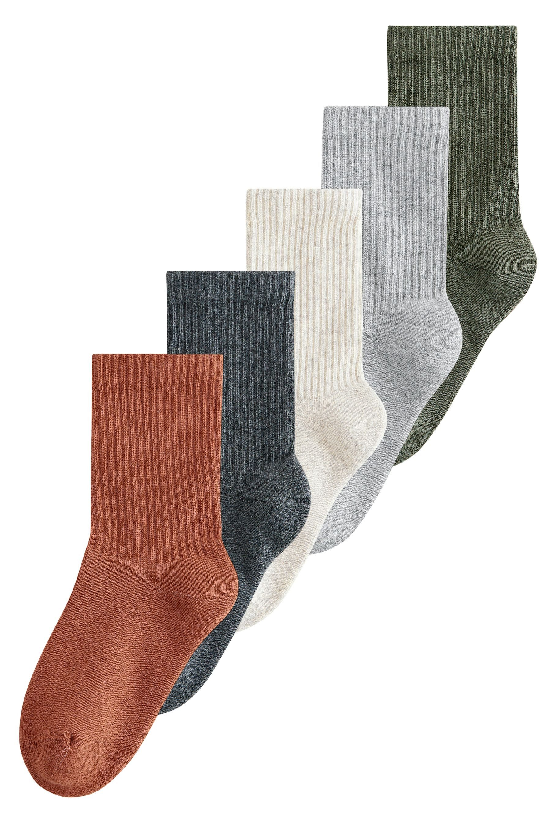 Next Basicsocken Gerippte Socken im 5er-Pack günstig online kaufen