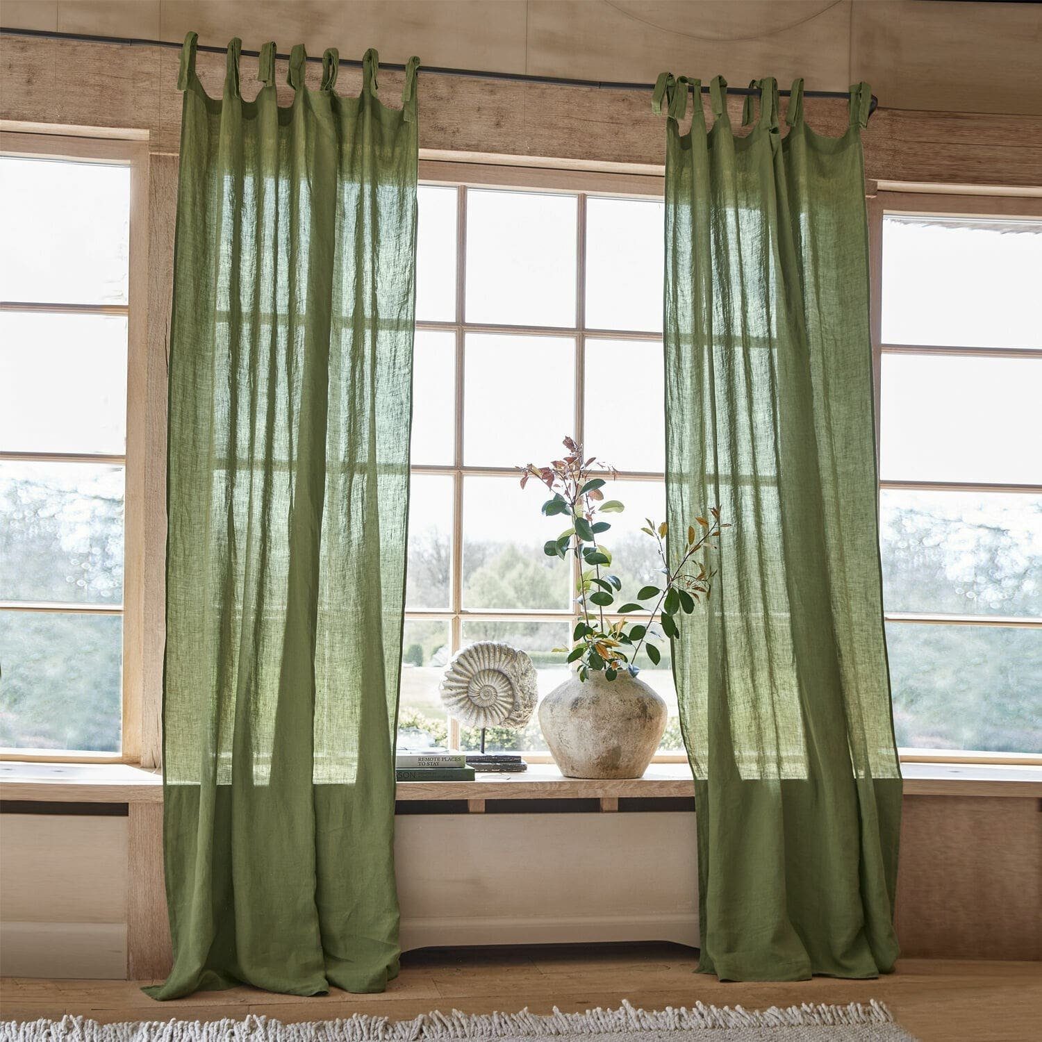 Mirabeau Vorhang Gardine Adara grün günstig online kaufen