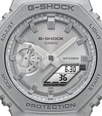 CASIO G-SHOCK Chronograph GA-2100FF-8AER, Quarzuhr, Armbanduhr, Herrenuhr, digital, bis 20 bar wasserdicht