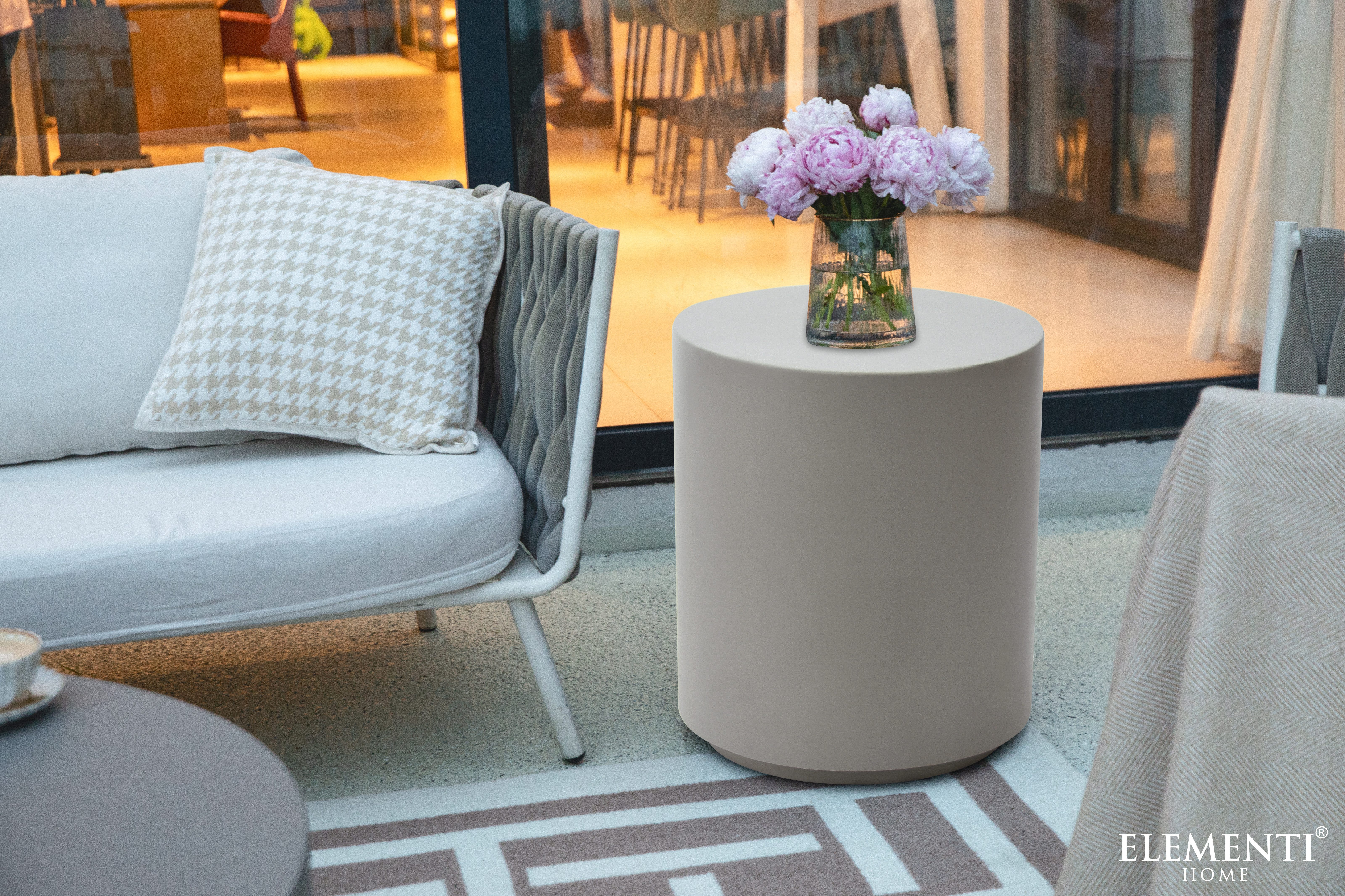 ELEMENTI Beistelltisch ROME aus Beton, modern, Wohnzimmer Tisch (1-St., Beistelltisch aus Beton)