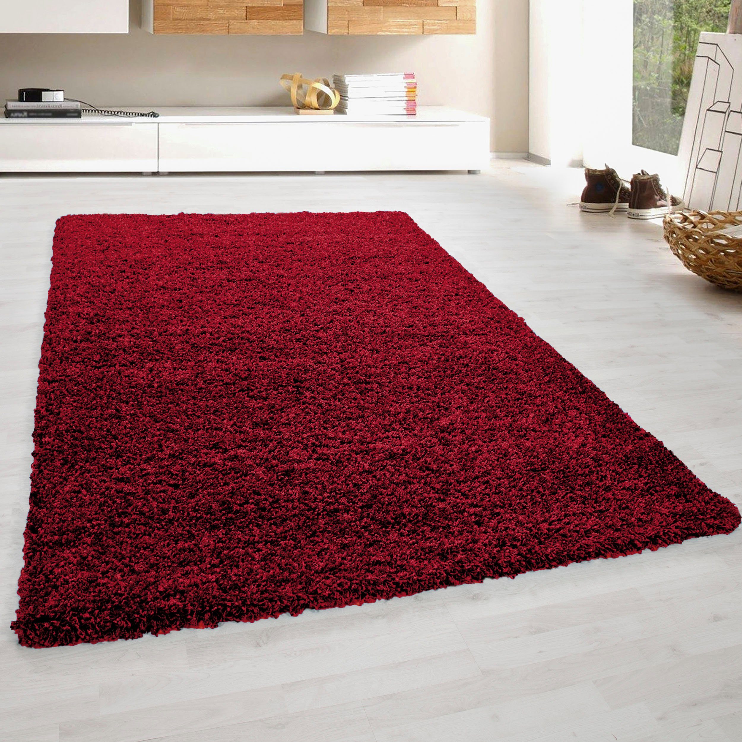 Bruno Banani Hochflor-Teppich Shaggy Soft, rechteckig, günstig online kaufen