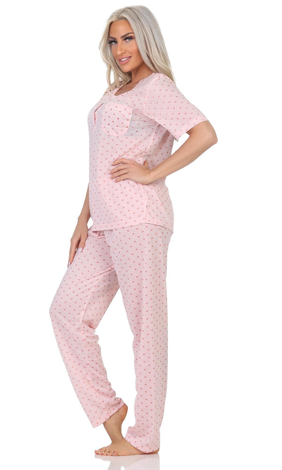 EloModa Pyjama Damen Pyjama zweiteiliger Schlafanzug Nachtwäsche, Gr. M L XL 2XL (2 tlg) – Bild 3 von 4