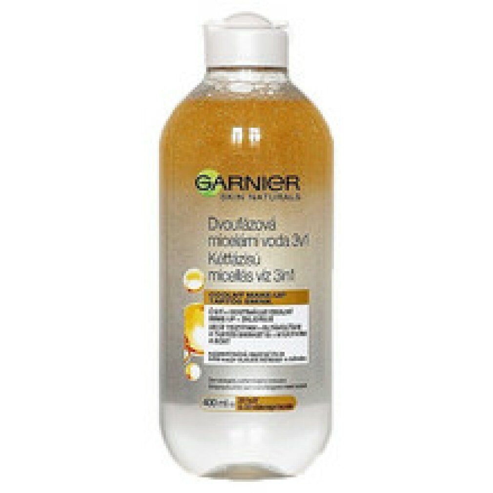 GARNIER Gesichtspeeling Garnier Skin Naturals Zwei-Phasen-Mizellenwasser 3in1 400 ml