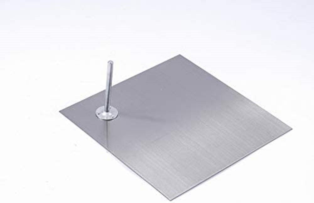 Eurotondisplay Schneiderpuppe Metallplatte für Schaufensterpuppen schwarz Matt lackiert oder Silber, Nicht zutreffend