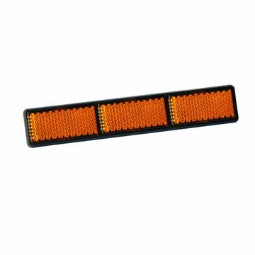HR Autocomfort Reflektor-Aufkleber Triple Reflektor Katzenauge Rückstrahler 22 cm orange