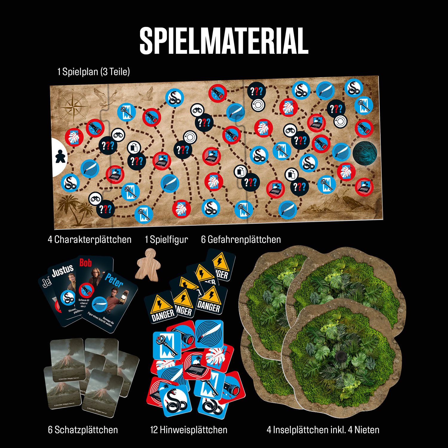 Kosmos Spiel Die drei ??? und die Toteninsel, Merkspiel, Made in Germany