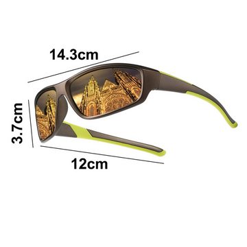 Rnemitery Fahrradbrille Polarisierte Sport-Sonnenbrille UV400-Schutz Fahrradbrille für Herren
