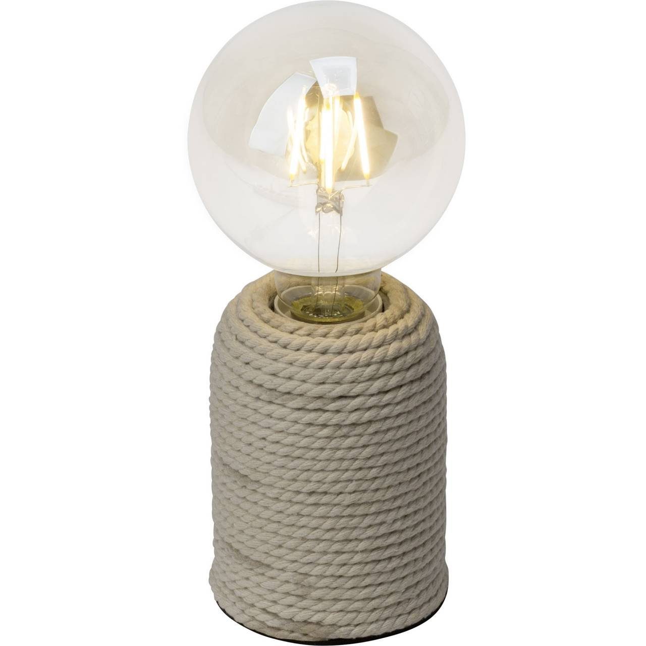 Brilliant Tischleuchte Cardu, Lampe Cardu Tischleuchte natur 1x G95, E27, 40W, geeignet für Normal | Tischlampen