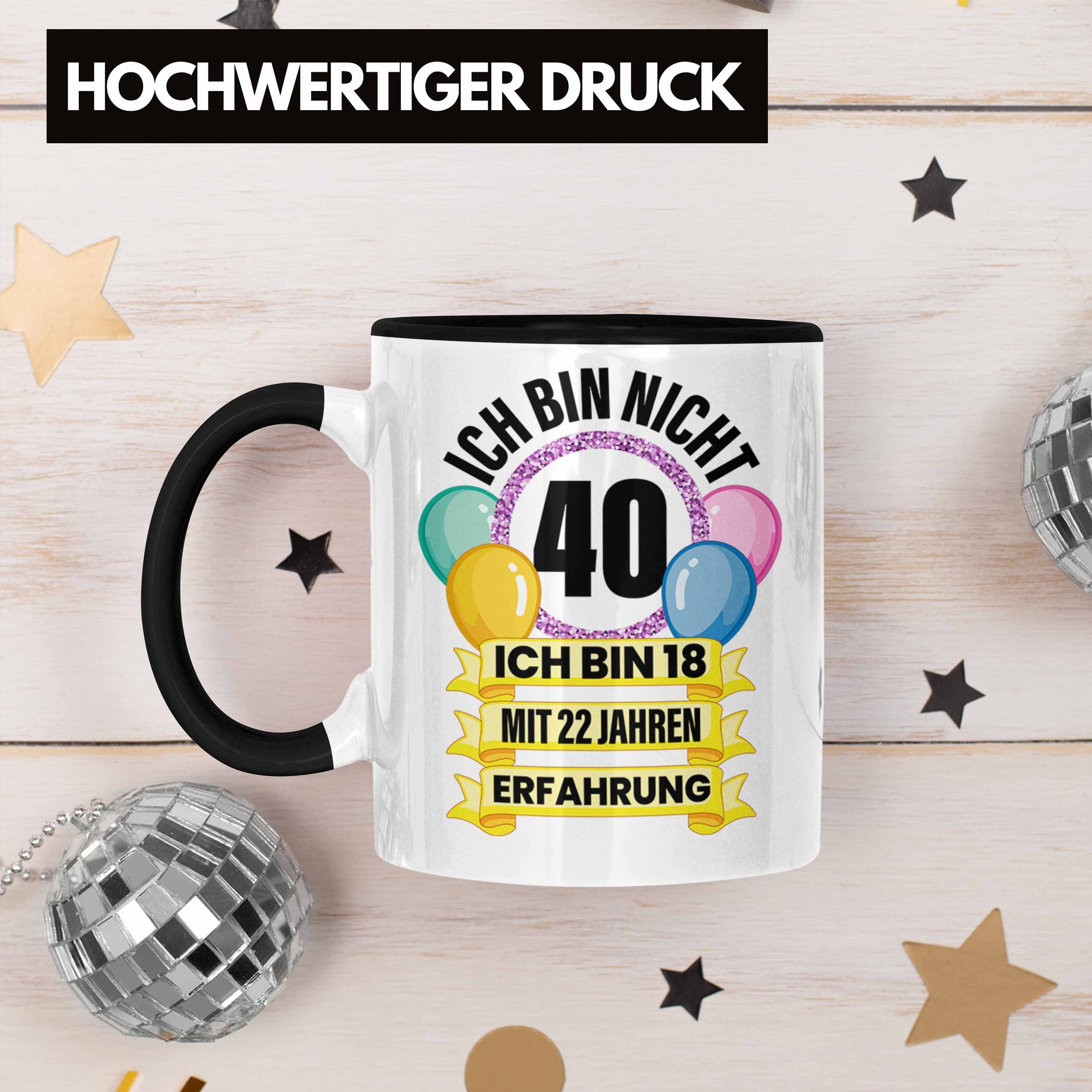 40 Mann Mutter 40er Schwarz Trendation Frau Tasse Alt Geburtstag Jahre 40. Trendation - Tasse 40 Geschenke Lustig Geschenkidee Männer Geschenk Frauen