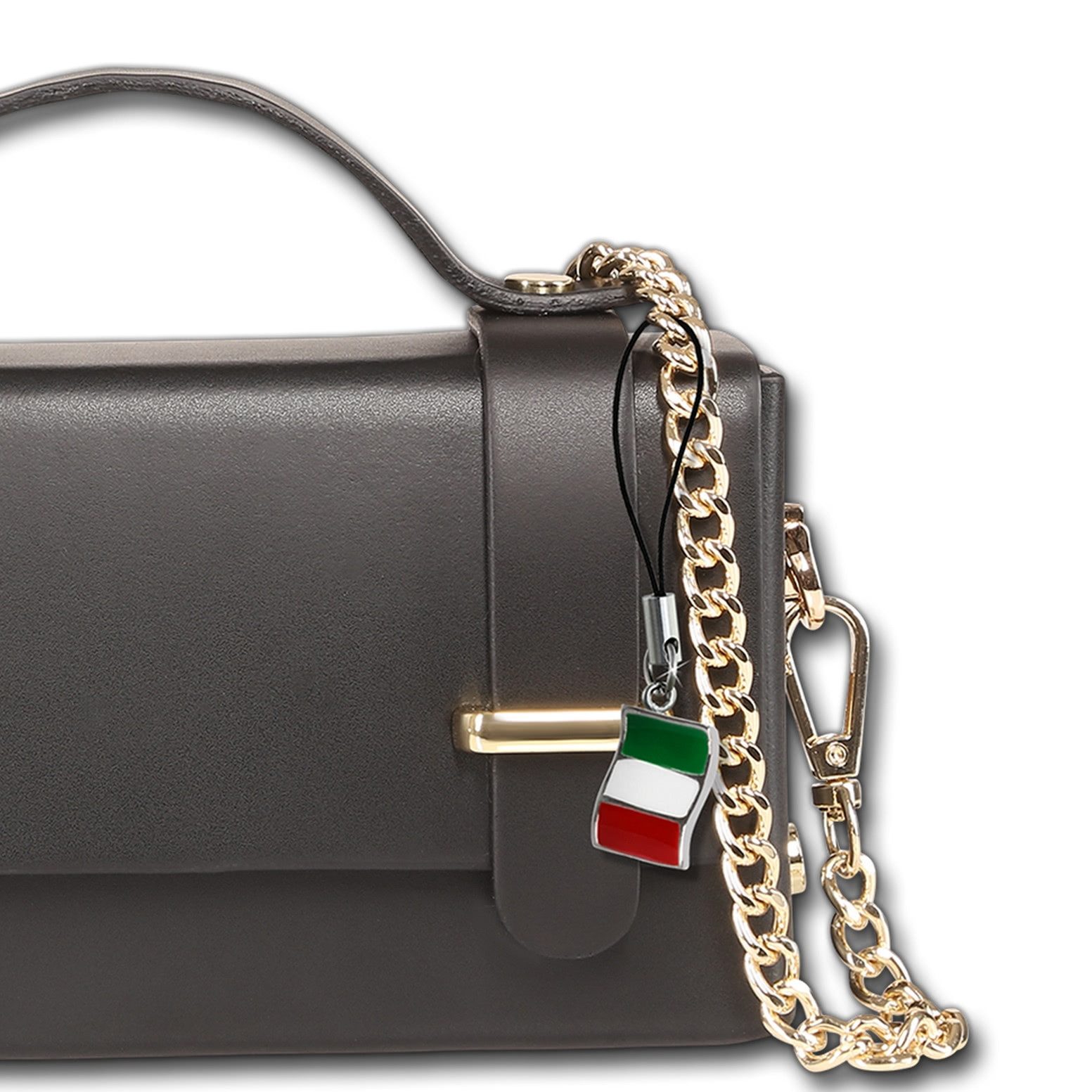 FLORENCE Handtasche Florence Damen Handtasche klein Echtleder (Handtasche), Damen Handtasche Leder, schwarz ca. 19cm x ca. 10cm hoch