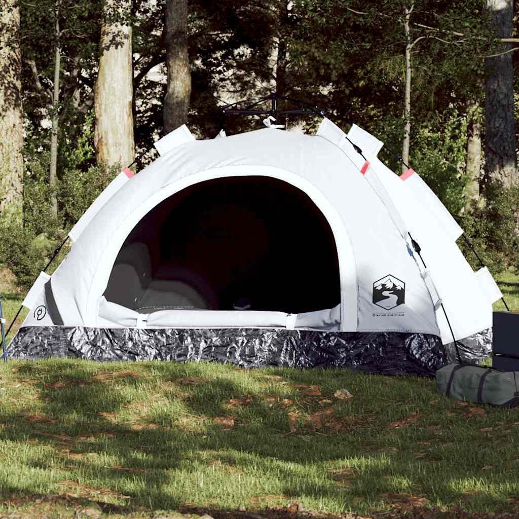 furnicato Faltzelt Campingzelt Kuppel 200x150x120 cm Weiß, (1 tlg), Wetterfestes Leichtzelt mit E-Anschluss und integrierten Netzwänden