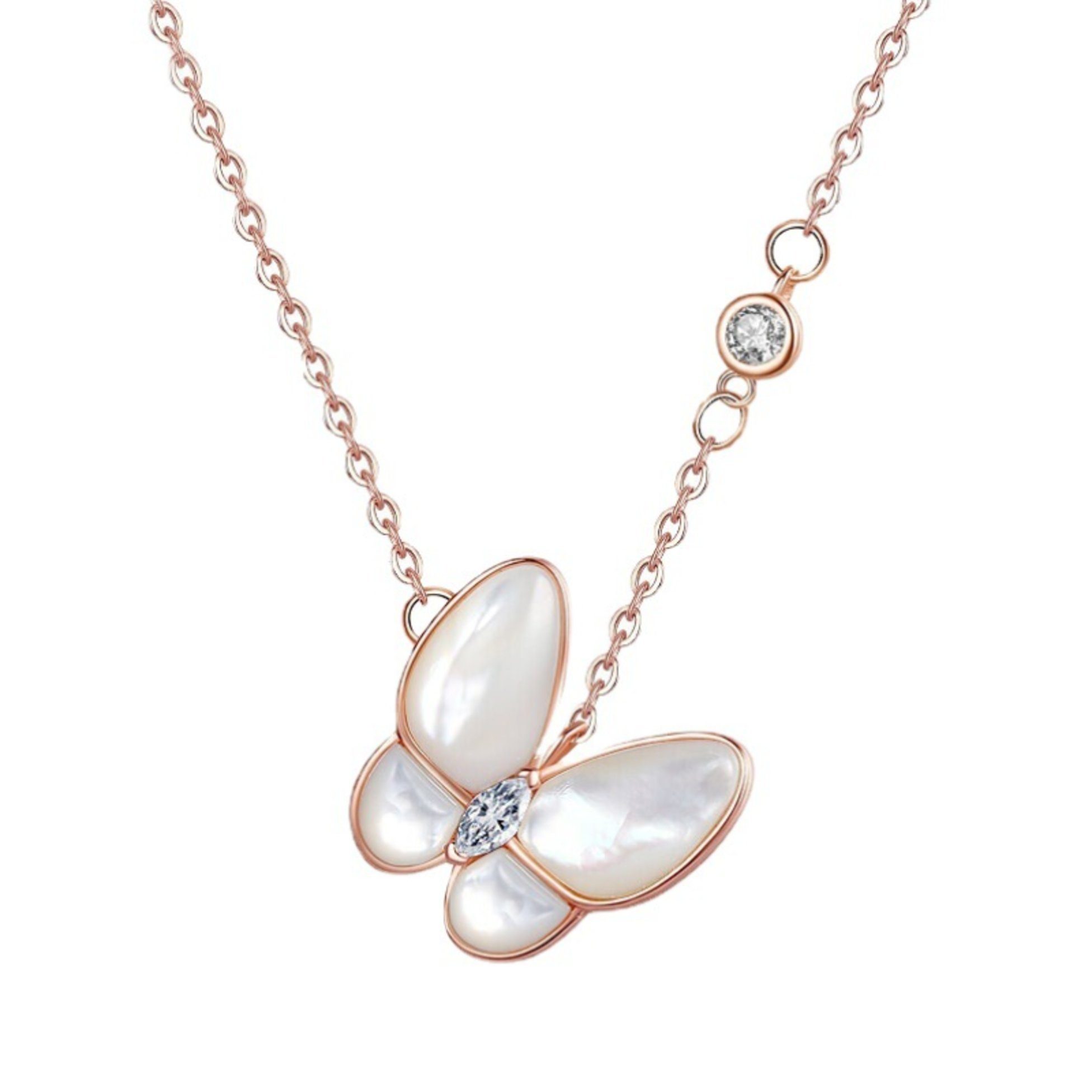 Collierkettchen (1-tlg) elegante Schmetterlings-Halskette für Damen Modische Union Reisen und