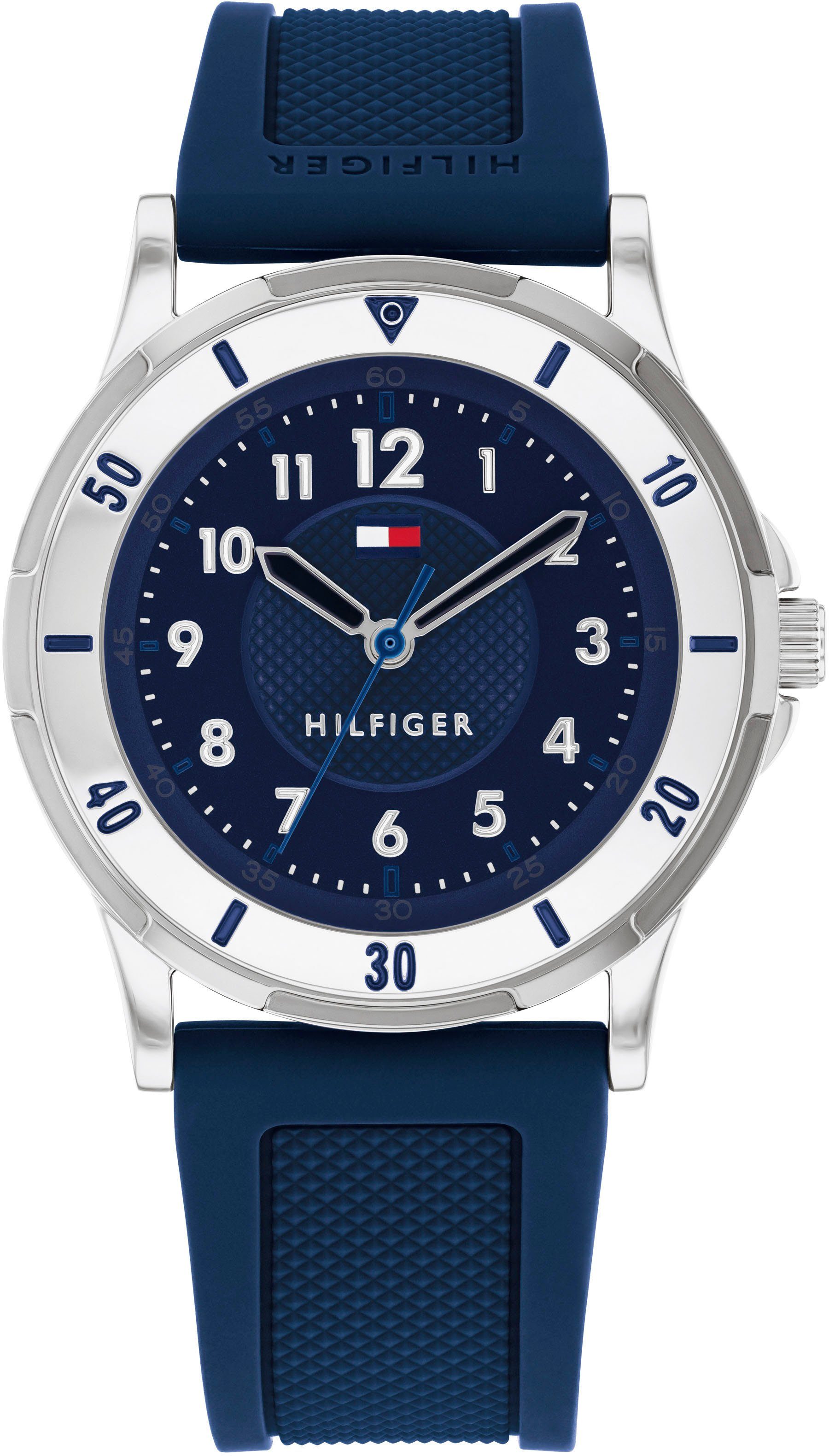 Tommy Hilfiger Quarzuhr KIDS 1720040, Armbanduhr, Kinderuhr, analog, Silikonarmband, Geschenkidee