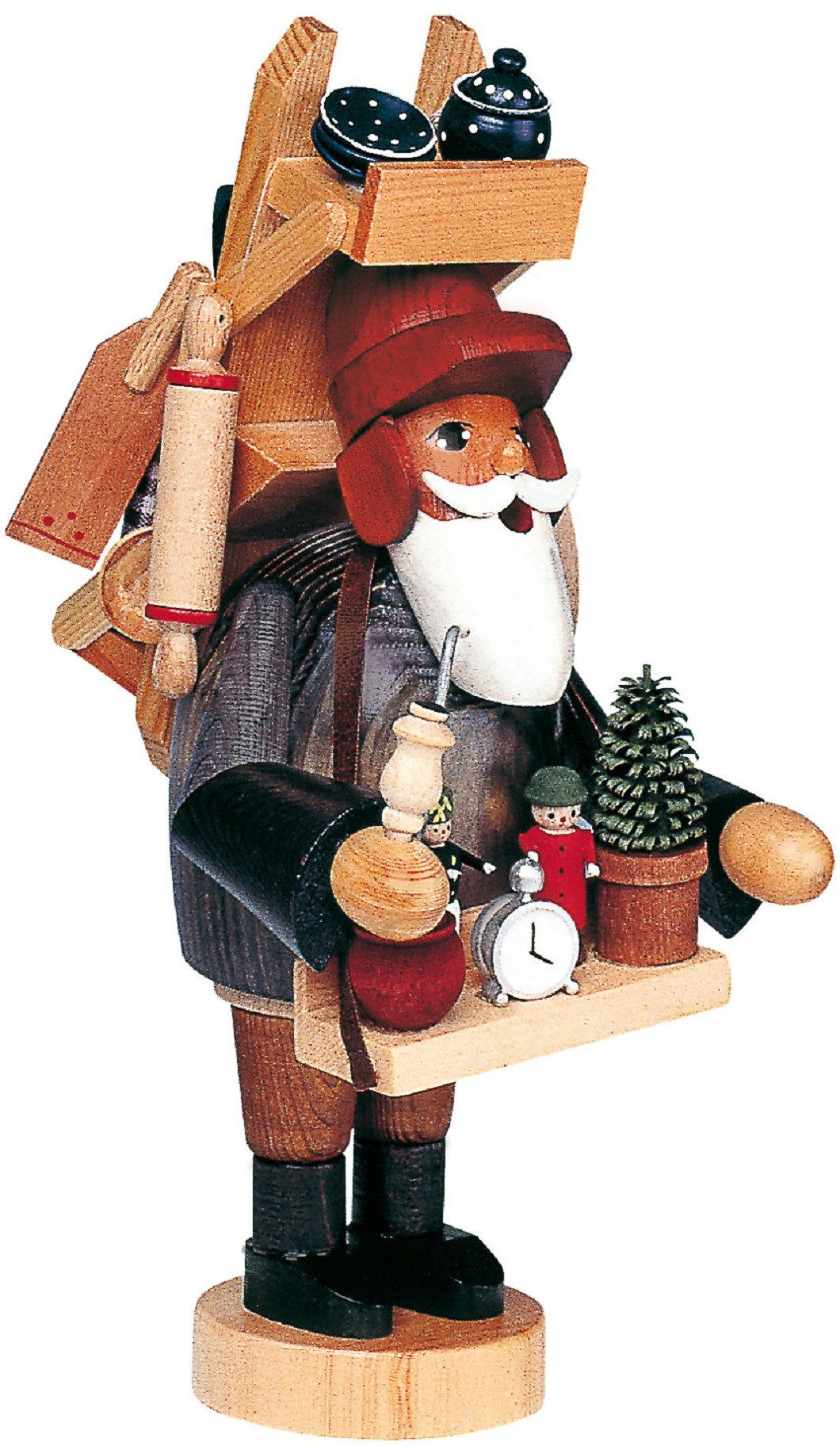 KWO Kunstgewerbe Werkstätten Räuchermännchen KWO Räuchermann Hausierer, (1 St), Handarbeit aus dem Erzgebirge