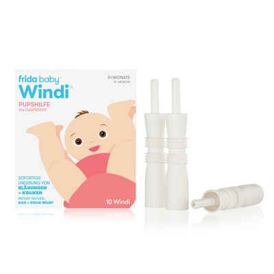 Frida Babypflege-Set Windi Blähhilfe, Linderung von Blähungen und Kolliken, 10er-Pack, BPA-frei, Alter: 0+ Monate