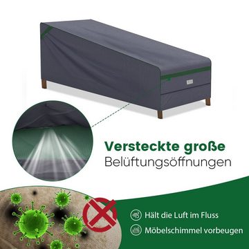 Sekey Gartenmöbel-Schutzhülle Abdeckung Gartenliege Sonnenliege Liegestuhl, für Gartenliege Rattan, Liegestuhl Balkon, Sonnenliege Holz