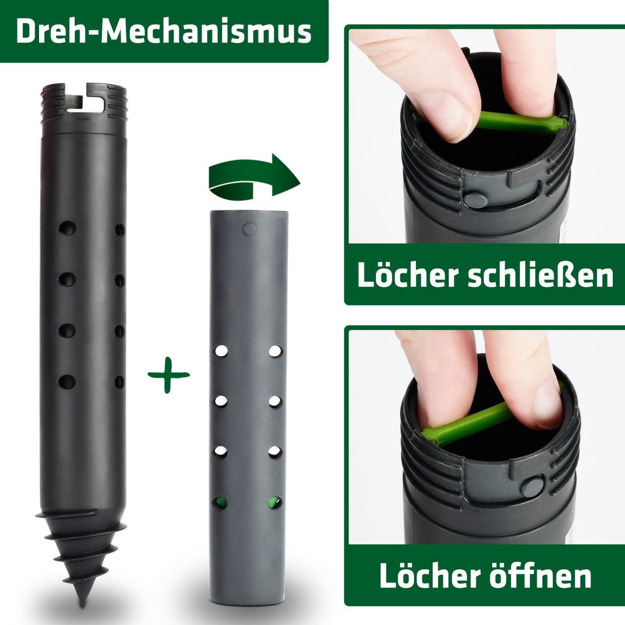 Gardigo Ultraschall-Tierabwehr Gardigo Verdufterstab Wühlmaus Maulwurf-Schreck