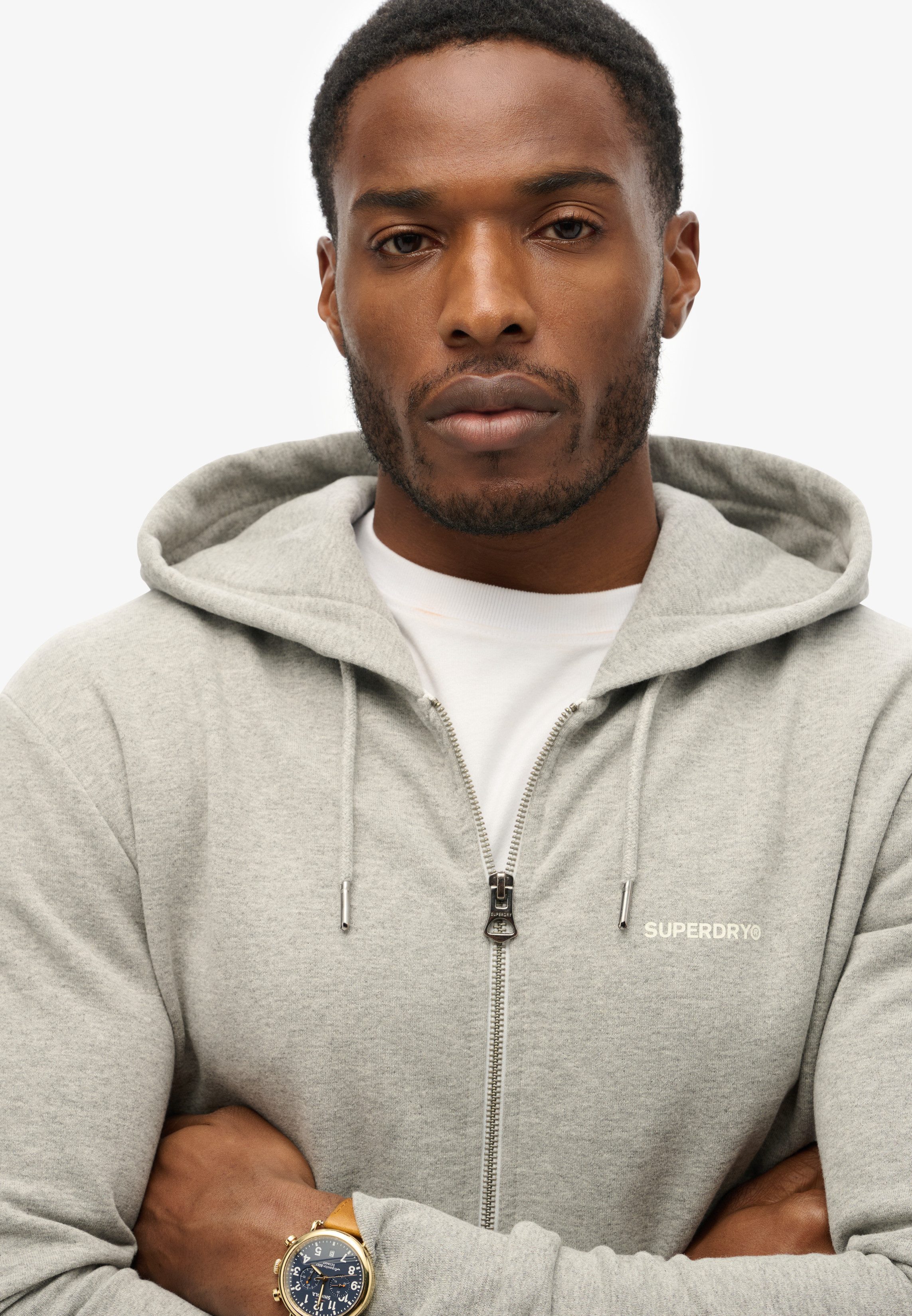 Superdry Kapuzensweatjacke PLAIN ZIP HOOD günstig online kaufen