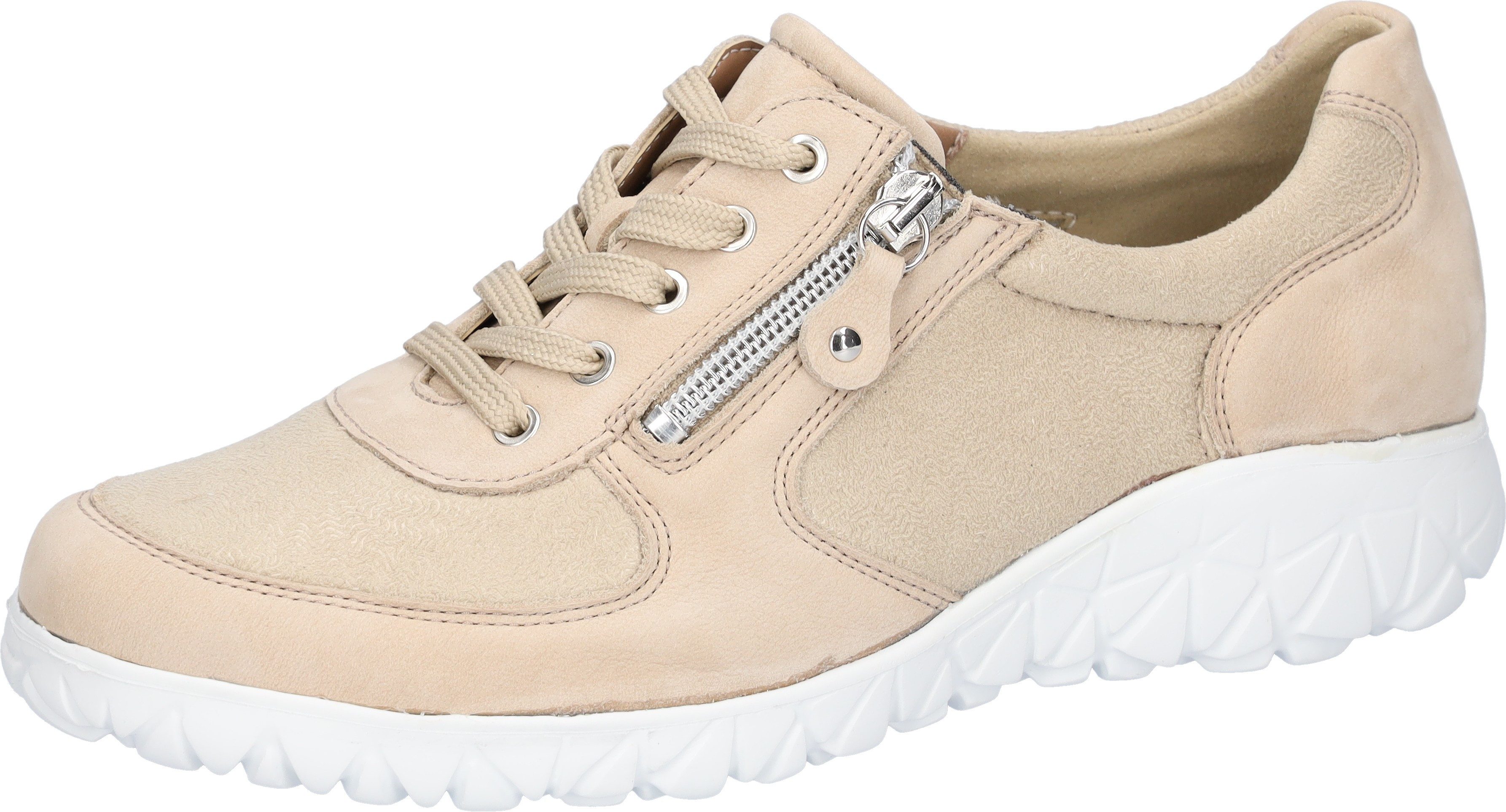 Waldläufer HAVY-Soft Schnürschuh Freizeitschuh, Halbschuh, Komfortschuh mit Reißverschluss, H-Weite