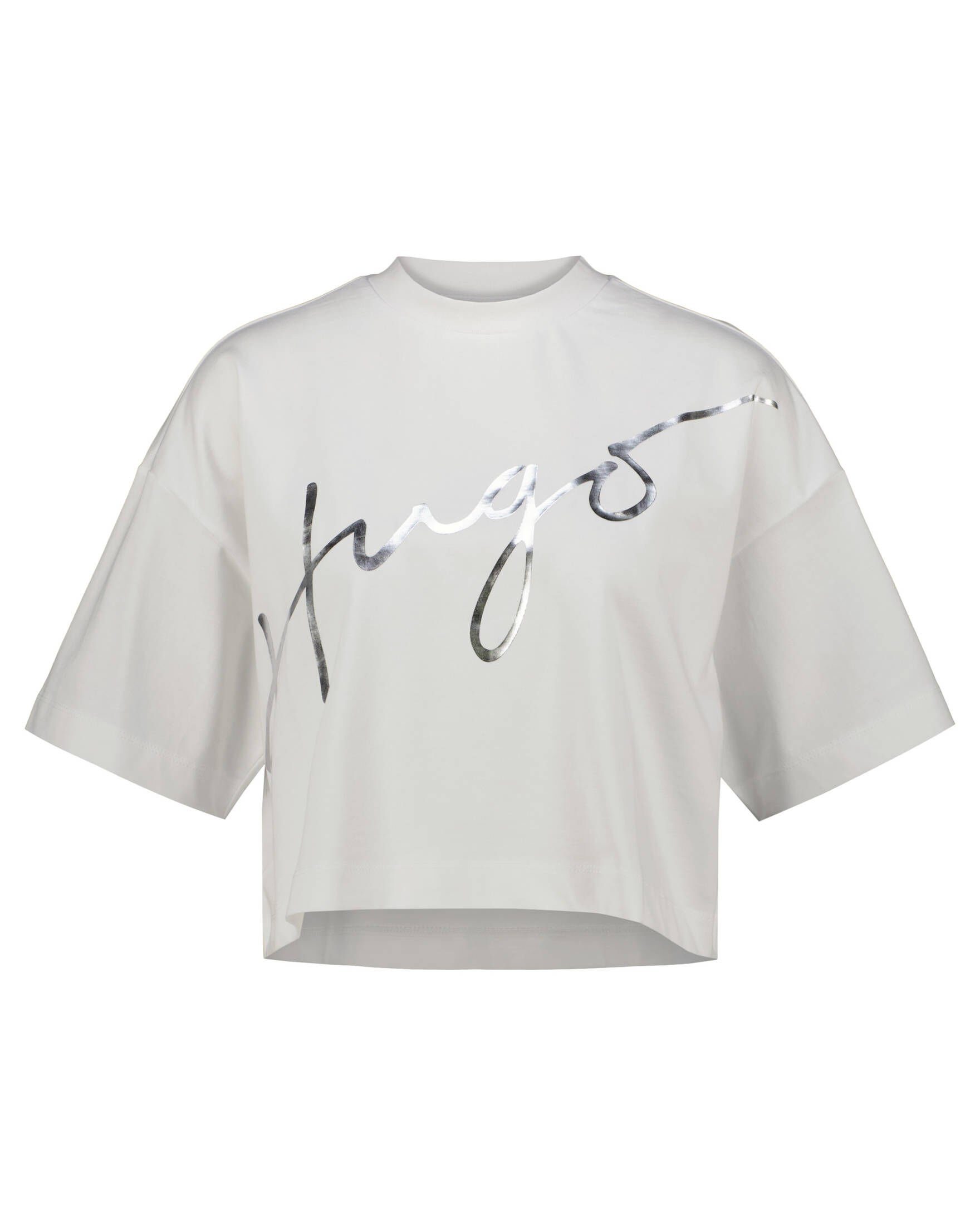 CROPPED HUGO TEE_1 T-Shirt Damen T-Shirt (1-tlg)