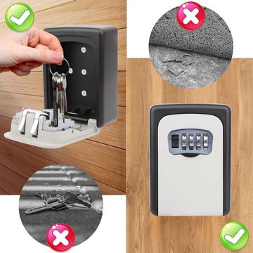 Lubgitsr Aufbewahrungsbox Schlüsselbox zur Wandmontage - für Schlüssel kleine Wertgegenstände (1 St)