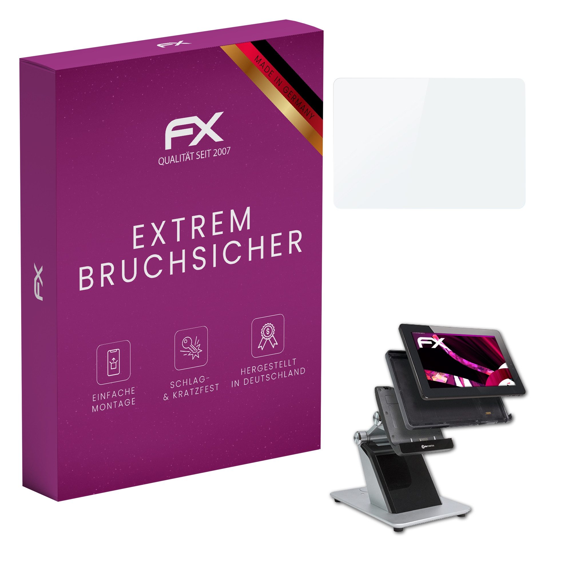 atFoliX Schutzfolie Panzerglasfolie für Colormetrics C1000, Ultradünn und superhart