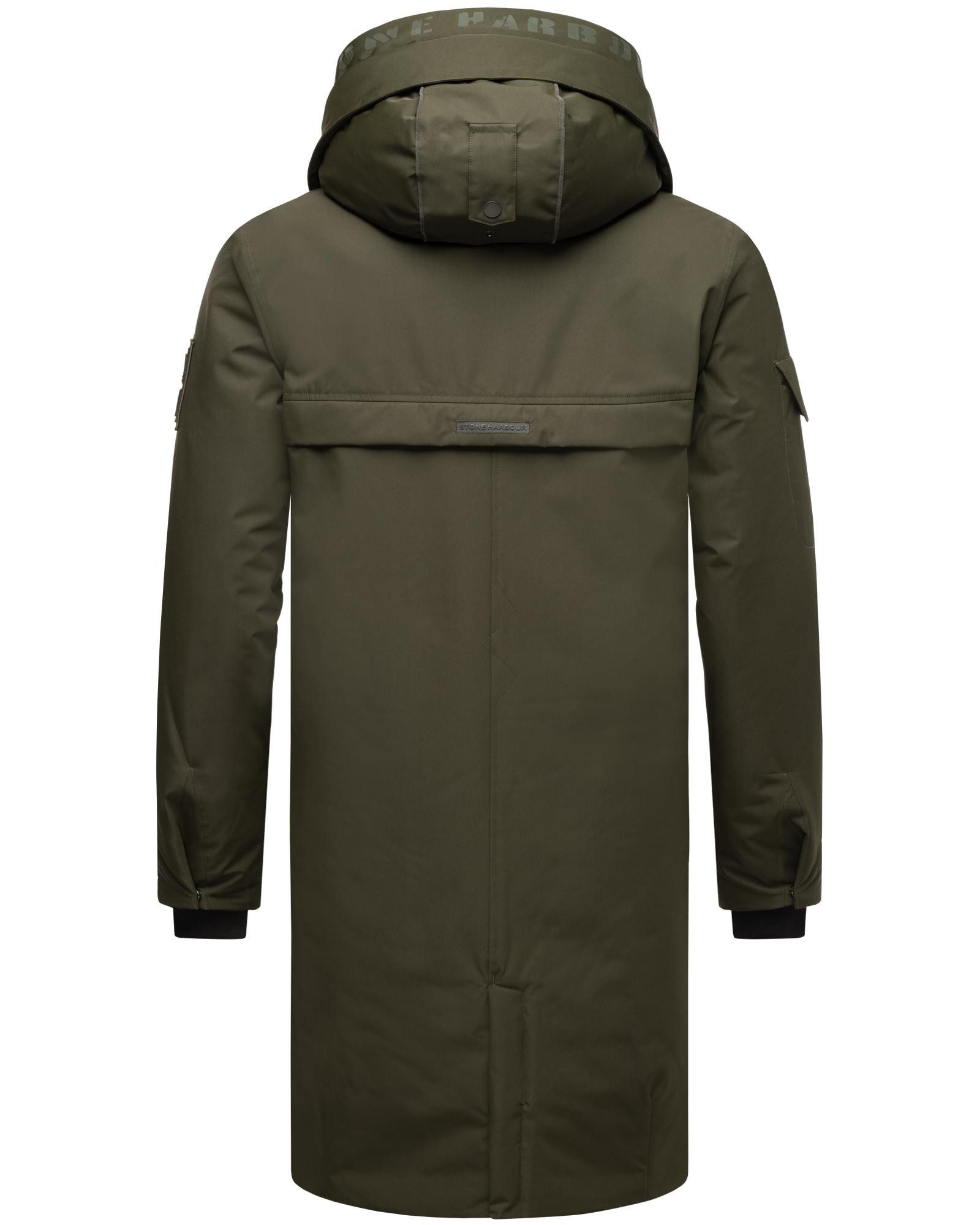 Stone Harbour Regenmantel Xandroo XX Langer Herren Wintermantel mit Kapuze