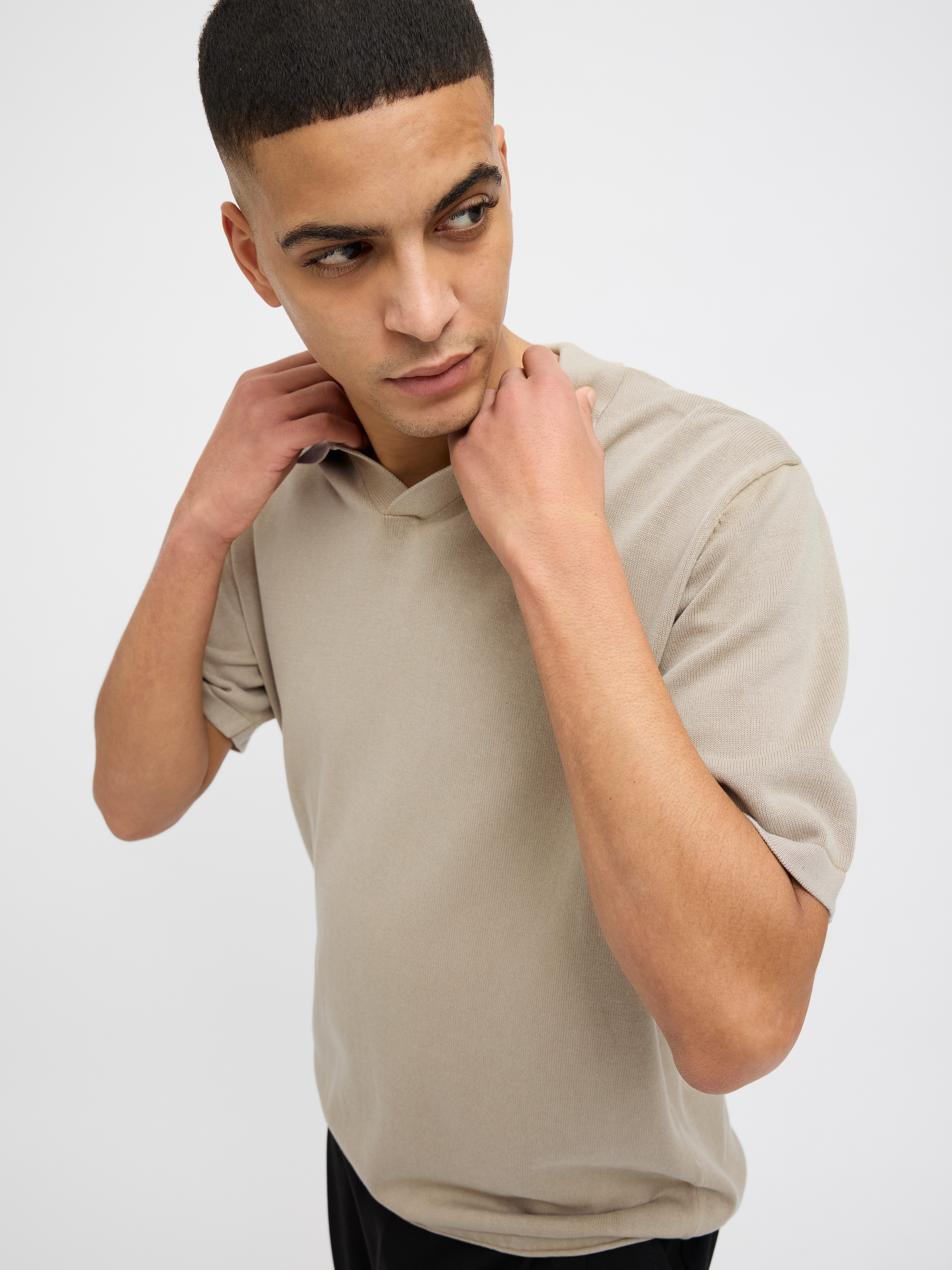 Jack & Jones Kurzarmpullover JJELEO KNIT günstig online kaufen