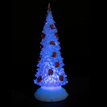 etc-shop LED Dekolicht, 2er Set Weihnachtsbaum Tischleuchte Lampe Weihnachtslicht