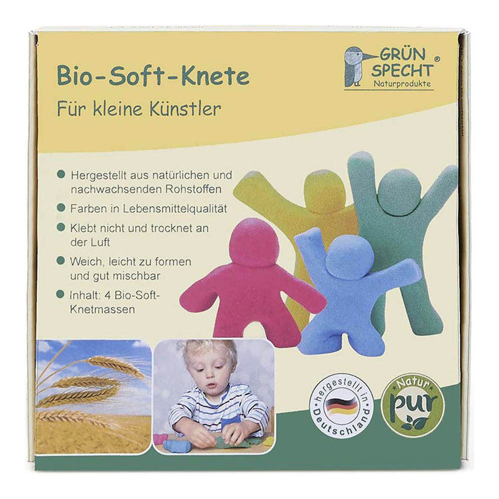 GRÜNSPECHT Knete Soft-Knete - gelb, rot, blau, grün