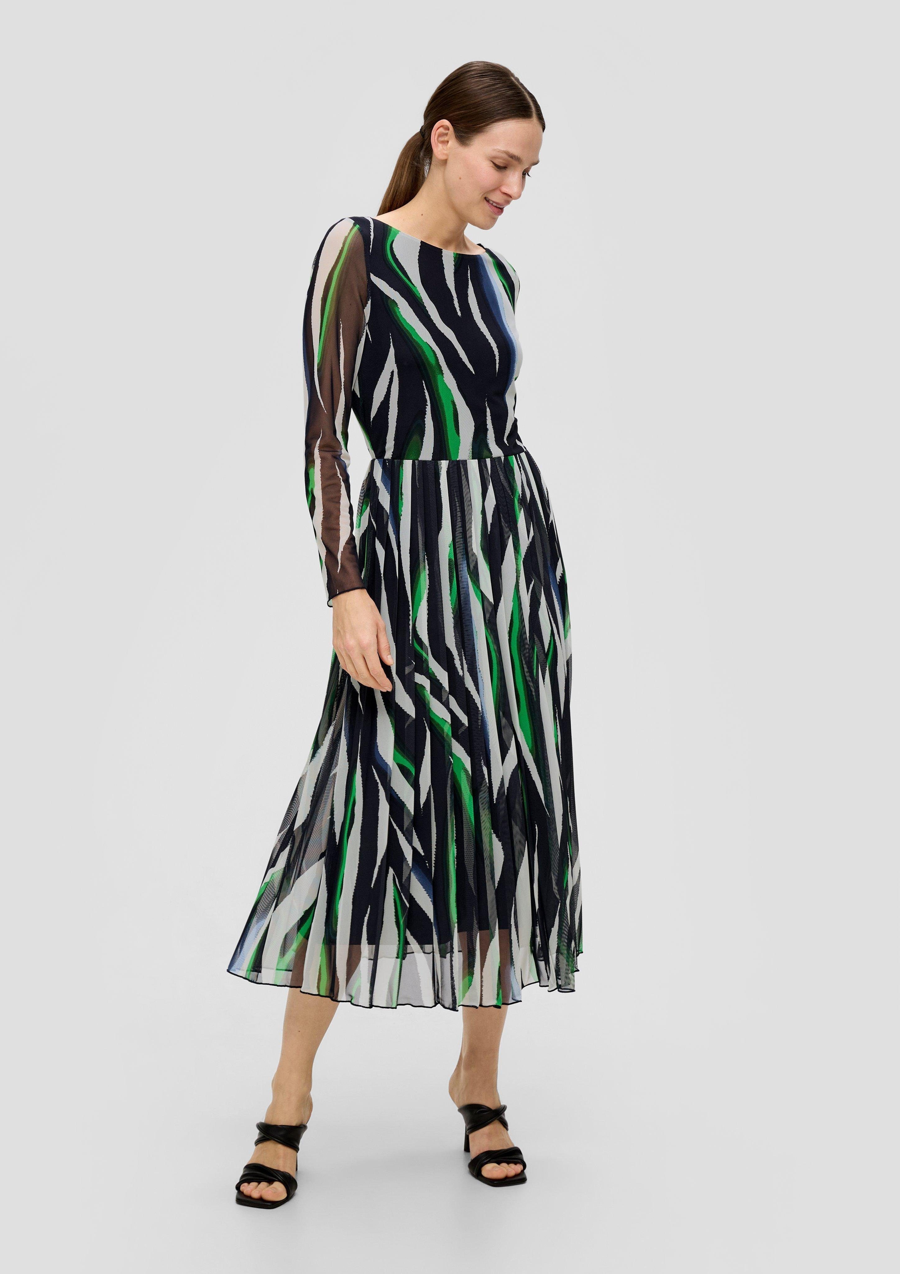 s.Oliver BLACK LABEL Maxikleid Mesh-Kleid mit günstig online kaufen