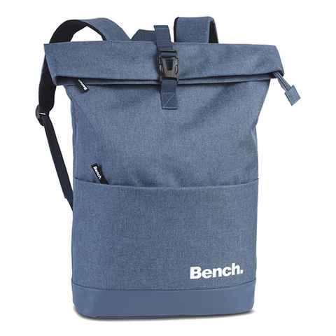 Bench. Rucksack