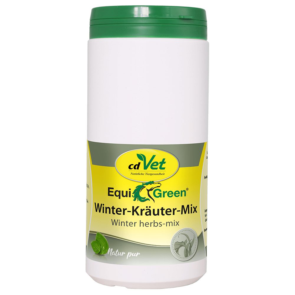 cdVet EquiGreen Winter-Kräuter-Mix MHD 31.01, Ergänzungsfutter für: Ponys, Pferde, für die Huf-und Fellgesundheit im Winter