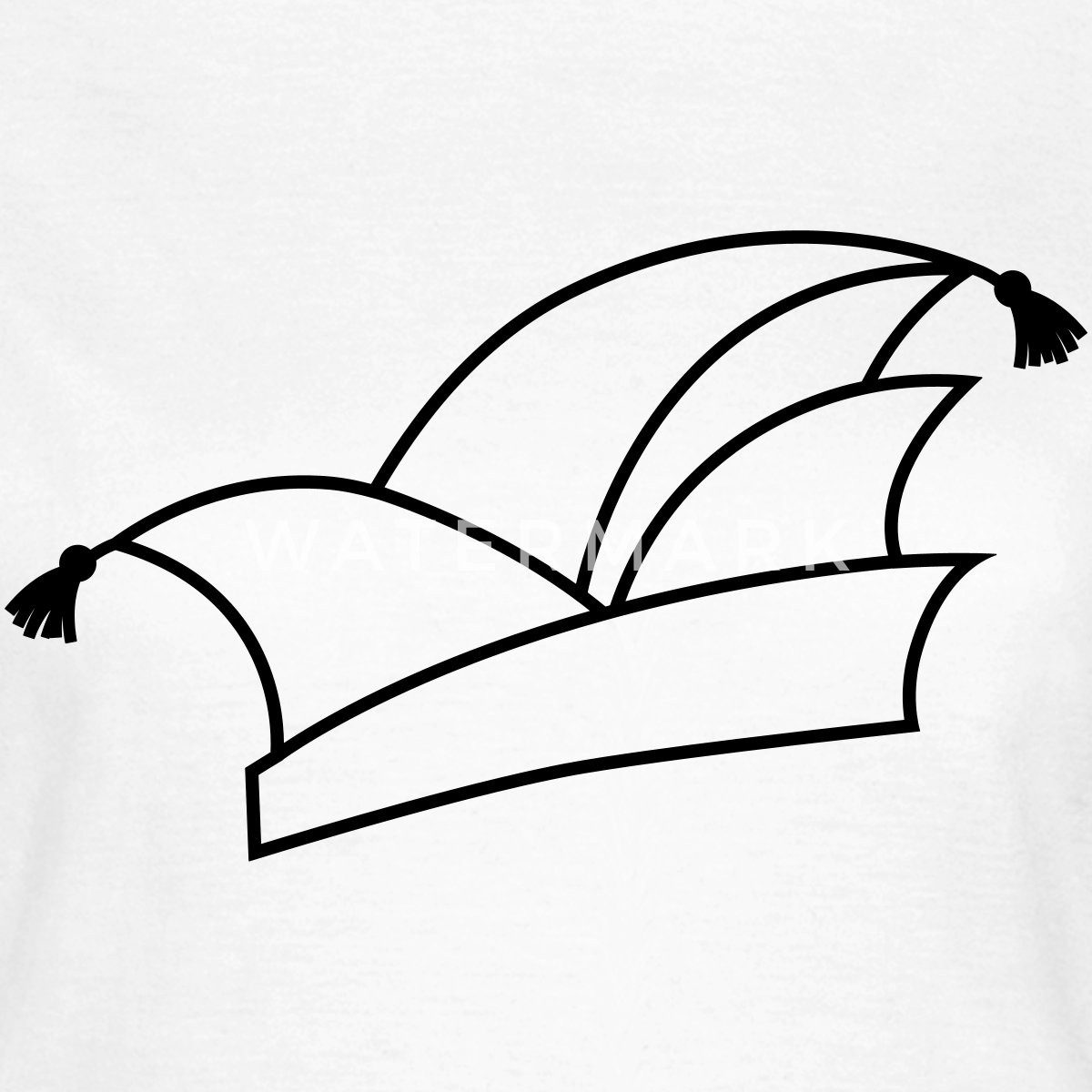 Spreadshirt T-Shirt Klassische Narrenkappe Für Fasching Karneval Frauen T-S günstig online kaufen