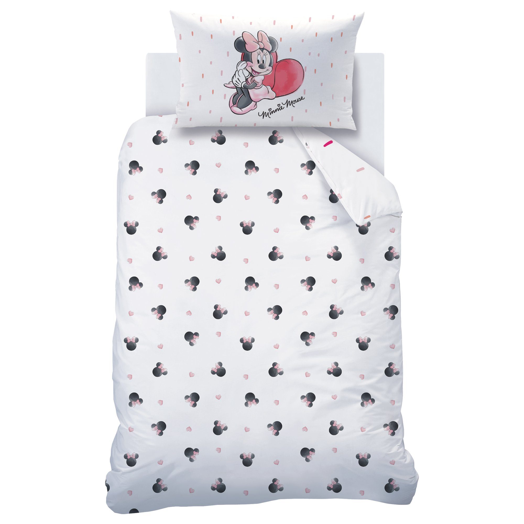 MTOnlinehandel Babybettwäsche Minnie Mouse 100x135 + 40x60 cm, 100 % Baumwo günstig online kaufen