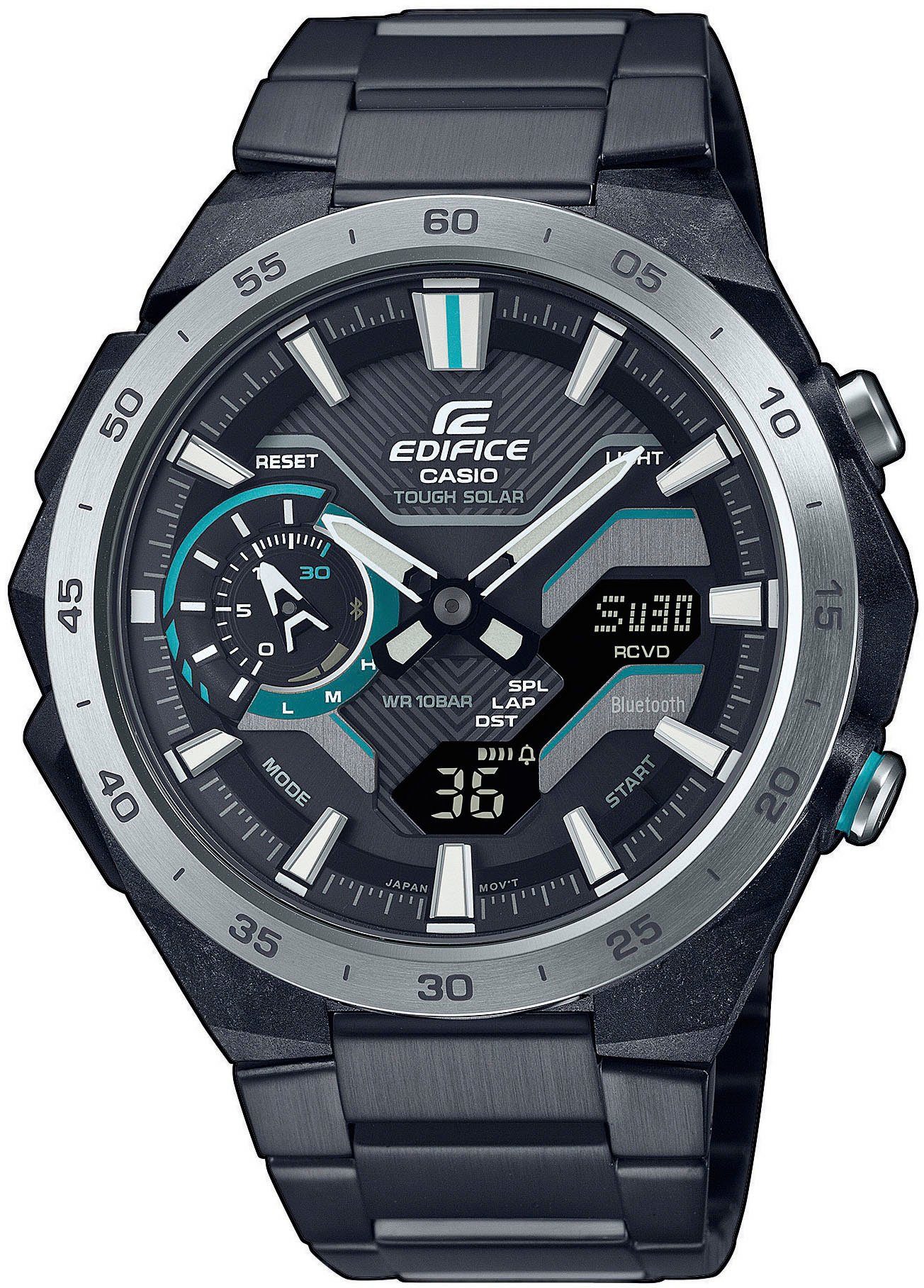 CASIO EDIFICE ECB-2200DD-1AEF Smartwatch, Quarzuhr, Armbanduhr,Herrenuhr,Stoppfunktion,Bluetooth,Phone Finder
