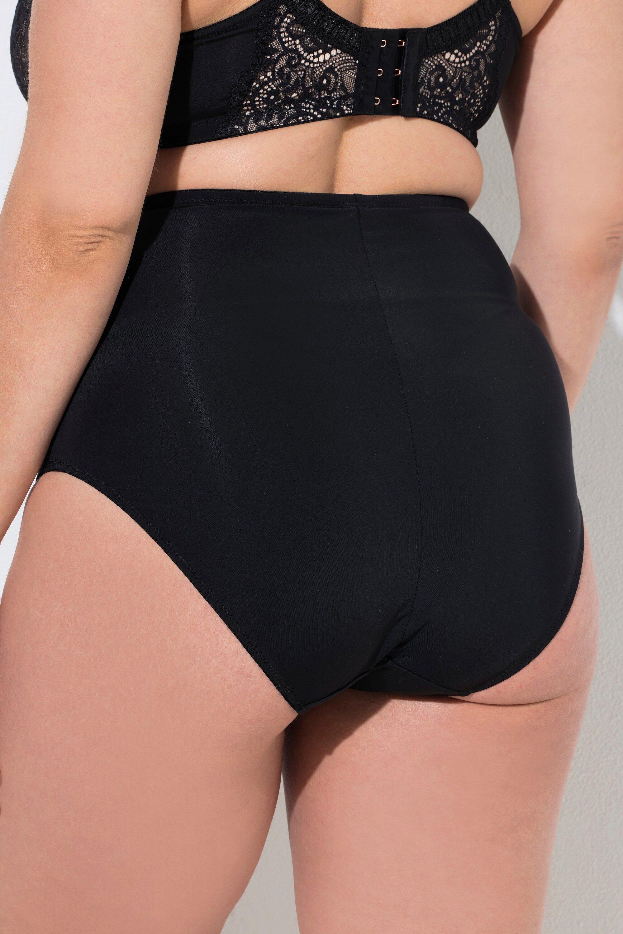 Ulla Popken Slip TruYou Maxislip High Waist Hahnentritt und Spitze